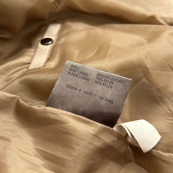 Wilsons Leather Tan Zip Jacket Size M - Picture 10 of 10